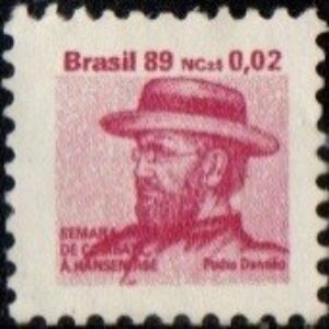 Br-Selo, 1989, H-26-C-1661-RHM, (Mint). Semana de Combate à Henseníase (Padre Damião).