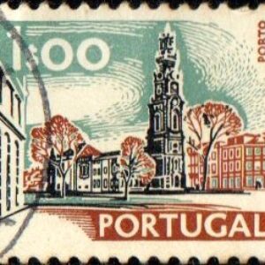 POR Selo, (Portugal/Europa), 1972, (U), Yt:PT 1137. Torre dos Clérigos, Porto, Vistas e Monumentos.