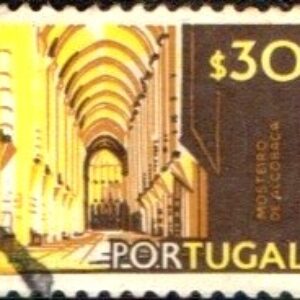 POR Selo, (Portugal/Europa), 1974, (U), Yt:PT 1221. Definitivo/Regular. Cities and Landscapes, Alcobaca Church, Vistas e Monumentos.