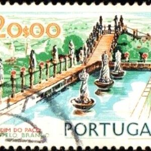POR Selo, (Portugal/Europa), 1973, (U), Yt:PT 1141, Palace Garden, Castelo Branco, Vistas e Monumentos.