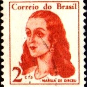 Br-Selo, 1967, RE- 527-RHM, (N). Mulheres Famosas do Brasil - Marilia de Dirceu (1767-1853).