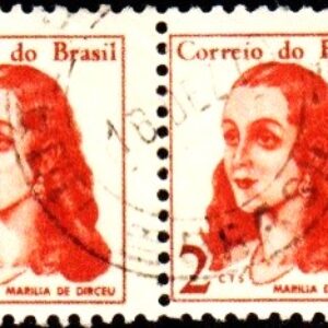 Br-Selo, 1967, RE- 527-RHM, (N). Mulheres Famosas do Brasil - Marilia de Dirceu (1767-1853).