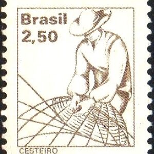 Br-Selo, 1979, RE- 593-RHM, (Mint). Papel Couchê, FSF - sem Filigrana, (Cesteiro).