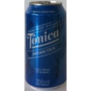 Br Latinha Refrigerante, 2019, (vazia), referência “Tônica-quinino”, marca: Antarctica, desde 1914, o amargo transforma, 350ml.