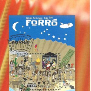 Br-Edital, 20/2022, (Mint), Emissão Postal Especial. Série América - Arte, Forro. Locais de lançamento: Campina Grande/PB e Caruaru/PE.
