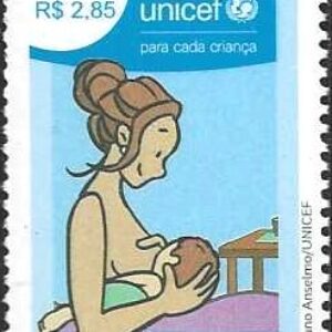 Br-Selo, 2023, (Mint), Emissão Postal Comemorativa: Dia Mundial da Amamentação. Locais de Lançamento: Aracaju/SE, Belo Horizonte/MG, Brasília/ DF, Fortaleza/CE, Maceió/AL, Natal/RN, Porto Velho/RO, Recife/PE, Salvador/BA e São Paulo/SP.