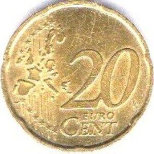 ITA Moeda, ITA Moeda, (AU), 20 Cent de Euro, Escultura de Berto Boccioni.