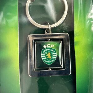 POR Chaveiro, 2024, (Cidade do Porto/Portugal), (UNC), material: Aço pintado. Título: Futebol: SCP - Sporting, Portugal, caixa embalagem protetora do chaveiro, cor verde, original certificado.