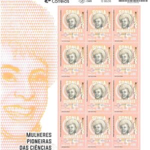 Br-Folha, 2024, 12 Selos, SB4179, (Mint), Mulheres Pioneiras das Ciências Brasileiras (Sônia Guimarães), 1º Porte da Carta.