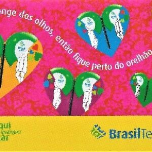 Br-Cartão Telefônico, 2007, (U), A Brasil Telecom deseja um feliz dia dos namorados para você.