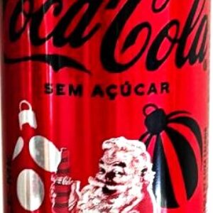 Br Latinha Refrigerante, 2024, (vazia), 01 unidade, referência: “Natal”, marca: Coca-Cola, sem açúcar. 220ml.