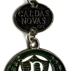 BR Chaveiro, 2025, (UNC), Título: Chaveiro Emblema: Sociedade Esportiva Palmeiras, estado de São Paulo. Lembrança da cidade de Caldas Novas/GO. Brasil.