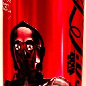 Br Coleção, 2025, Latinha Refrigerante, (vazia), Coca-Cola Sem Açúcar, STAR WARS, personagens: C-3PO. Colecionáveis 310ml.