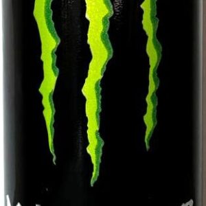 Br Latinha Isotônico, (vazia), referência “Monster, Energy” Zero Açúcar, Company (Ind. Newage). Bras. Cores verde/preto, 473ml.