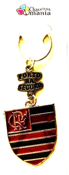 BR Chaveiro, 2018, (UNC), Título: Chaveiro Emblema: Clube Regatas do Flamengo, Rio de Janeiro. Original Chaveiros Mania. Lembrança da cidade de Porto Seguro/BA, Brasil.