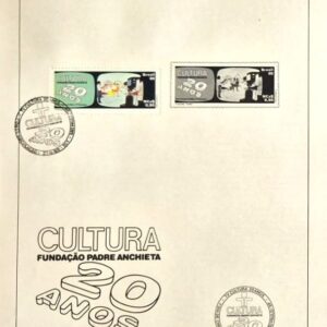 Br-Edital, 10/1989. (EPD). Emissão: 20 anos TV Cultura, São Paulo/SP. Carimbo do 1º dia, São Paulo/SP. C/Selo original, C-1635, (RHM) (Mint).