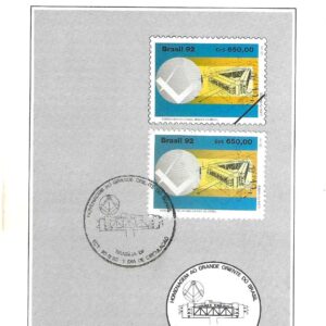 Br-Edital, 21/1992. (Mint). Emissão: Homenagem do Grande Oriente do Brasil. Carimbo do 1º dia, Brasília/DF. 01 (um) selo original colado,1817 (RHM), (Mint).