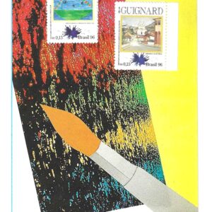 Br-Edital, 04/1996. (Mint). Emissão: Série: Artes Plástica Brasileira. Centenário do Nascimento de Alfredo Volpi. Centenário do Nascimento de Alberto da Veiga Guignard. Carimbo do 1º dia, Rio de Janeiro/RJ. 02 (dois) selos originais colados, C-1988/89 (RHM), (Mint).