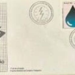Br EPD (Envelope de Primeiro Dia), 1988), C-1579/90 RHM, (Mint). Racionalização de Energia, Energia Elétrica. c/ selo original colado. Brasília/DF (ECT). Número: 47076.