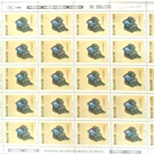 Br-Folha, 1989, C-1639 (30 selos), RHM, (Mint), Gemas Brasileiras (Turmalina).