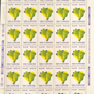 Br-Folha, 1989, C-1626 (30 selos), RHM, (Mint), Programa Nossa Natureza.