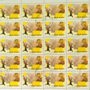 Br-Folha, 1992, (30 selos), C-1823 (RHM), (MINT), Centenário da Missão Cruls - 1892/84. Comissão Exploradora do Planalto Central, demarcou área da futura capital, que ficou conhecida como “Quadrilátero Cruls”.