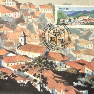 Br-Máximo, 1985, MA0110, C-1447, EPD, (Mint). Patrimônio Mundial da Humanidade, - CBC Ouro Preto. Verso: Postal ECT, número 009006.