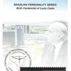 Br-Edital, 03/2022 (Mint). Emissão Comemorativa: Série, Personalidades Brasileiras: Centenário do Nascimento de Lúcio Costa. Local de Lançamento: Brasília/DF.