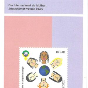 Br-Edital, 04/2022 (Mint). Emissão Comemorativa: Dia Internacional de Mulher. Local de Lançamento: Brasília/DF.