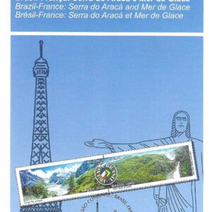 Br-Edital, 17/2008 (Mint). Emissão Especial: Brasil-França: Serra do Aracá de Glace. Locais de Lançamento: Brasília/DF, Barcelos/AM, Rio de Janeiro, Paris/França.