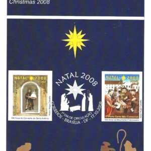 Br-Edital, 24/2008 (Mint). Emissão Comemorativa: Natal 2009. Locais de Lançamento: Brasília/DF, Rio de JaneiroRJ, São José do Rio Preto/SP.