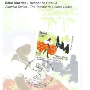 Br-Edital, 03/2008 (Mint). Emissão Especial: Tambor de Criola. Local de Lançamento: São Luiz/MA.