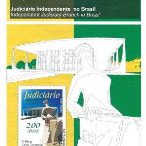 Br-Edital, 08/2008 (Mint). Emissão Comemorativa: Série: 200 Anos da Chegada da Família Real Portuguesa ao Brasil. (Judiciário Independente no Brasil). Local de Lançamento: Rio de Janeiro/RJ.