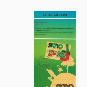 Br-Edital, 24/2010 (Mint). Emissão Especial: 2010 - Ano Internacional da Biodiversidade: Agroecologia e Agricultura Orgânica. Local de Lançamento: Curitiba/PR.