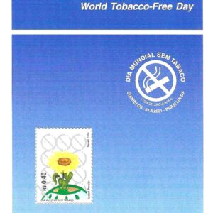 Br-Edital, 13/2001 (Mint). Emissão comemorativa: Dia Mundial do Tabaco. Local de lançamento ECT: Brasília/DF.