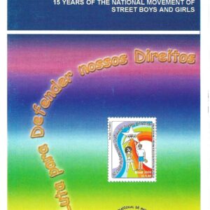 Br-Edital, 25/2000 (Mint). Emissão comemorativa: 10 Anos do Movimento Nacional de Meninos e Meninas de Rua. Local de lançamento ECT: São Paulo/SP.