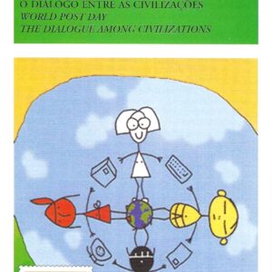 Br-Edital, 30/2001 (Mint). Emissão comemorativa: Dia Mundial dos Correios - Diálogo entre Civilizações. Local de lançamento ECT: Brasília/DF. Rio Preto/SP.