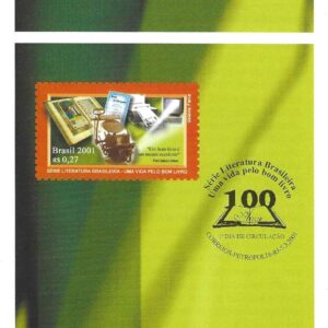 Br-Edital, 05/2001 (Mint). Emissão especial: Uma vida pelo bom livro. Local de lançamento ECT: Petrópolis/RJ.