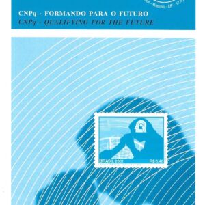 Br-Edital, 08/2001 (Mint). Emissão especial: CNPq - Formando para o Futuro. Local de lançamento ECT: Brasília/DF.