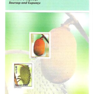 Br-Edital, 02/2000 (Mint). Série Frutas: Sabores do Brasil (Graviola, Cupuaçu). Local de lançamento ECT: Belém/PA.