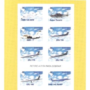 Br-Edital, 04/2000 (Mint). Emissão: Série Ordinária: Cartela de Selos Auto-adesivos - Brasil Exporta. Local de lançamento ECT: Brasília/DF.