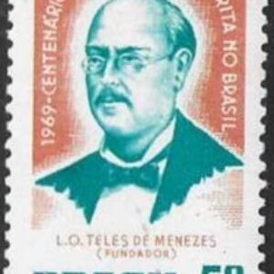 Br-Selo, 1969, C-640-RHM, (Mint), Centenário da Imprensa Espírita no Brasil.