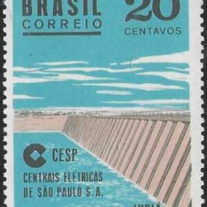 Br-Selo, 1969, C-646-RHM, (Mint), Inauguração da Usina  de Jupiá, Rio Paraná.