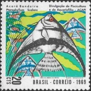 Br-Selo, 1969, C-639-RHM, (Mint), Divulgação da Piscicultura e da Aquariofilia.