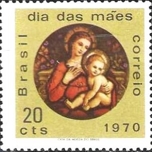 Br-Selo, 1970, C-674-RHM, (Mint). Dia das Mães.