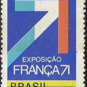 Br-Selo, 1971, C-707-RHM, (Mint). Exposição “França 71”.