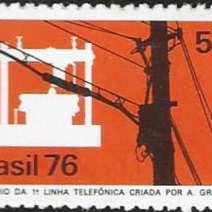 Br-Selo, 1976, C-925-RHM, (Mint). Centenário da Linha Telefônica, criada por A. Graham Bell (Telefone).