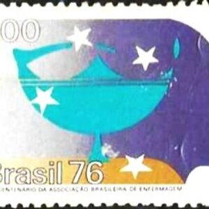 Br-Selo, 1976, C-947-RHM, (Mint). Cinquentenário da ABE - Associação Brasileira de Enfermagem.