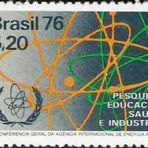 Br-Selo, 1976, C-954-RHM, (Mint). 20º Conferência Geral da Agência Internacional de Energia Atômica.