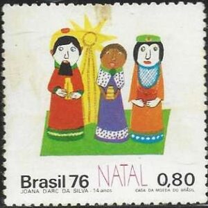 Br-Selo, 1976, C-960-RHM, (Mint). Natal (Maria, Menino).